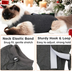 Hpetppy fermeture dorsale velcro et grande ouverture arrière pour litière