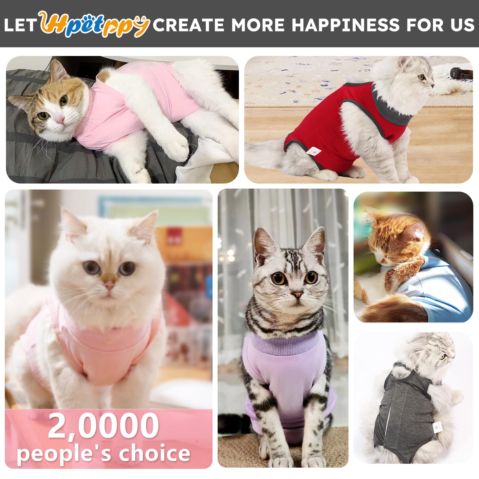Hpetppy étiquette du produit détails de taille et instructions d’entretien