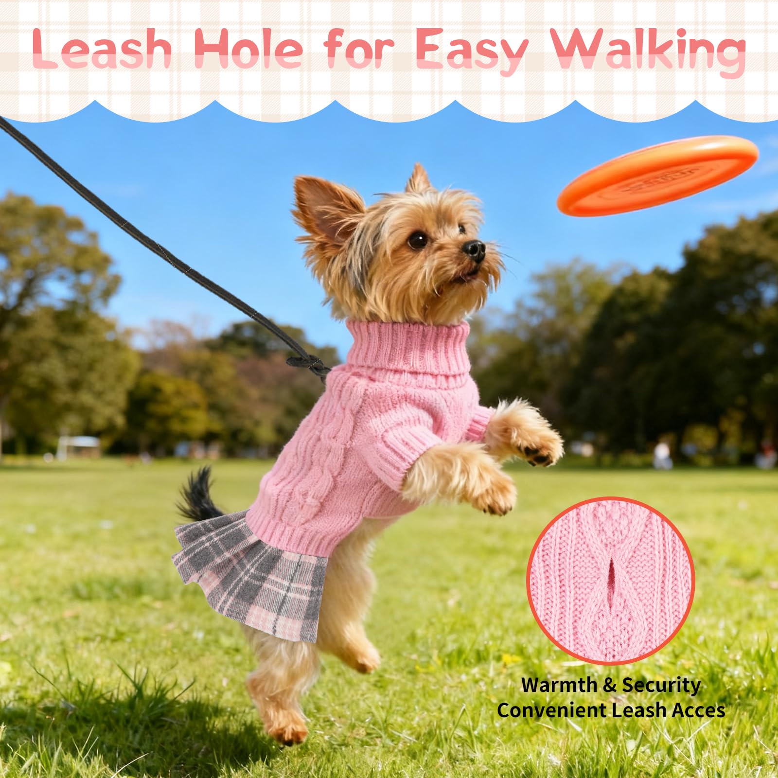 Hpetppy ouverture pour laisse au dos, praticité en promenade