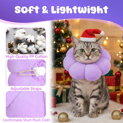Hpmjz col fleur porté par chat facilitant boire et manger