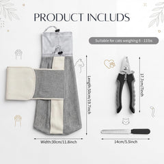 Hsei contenu du kit avec coupe-ongles et lime inox pratiques