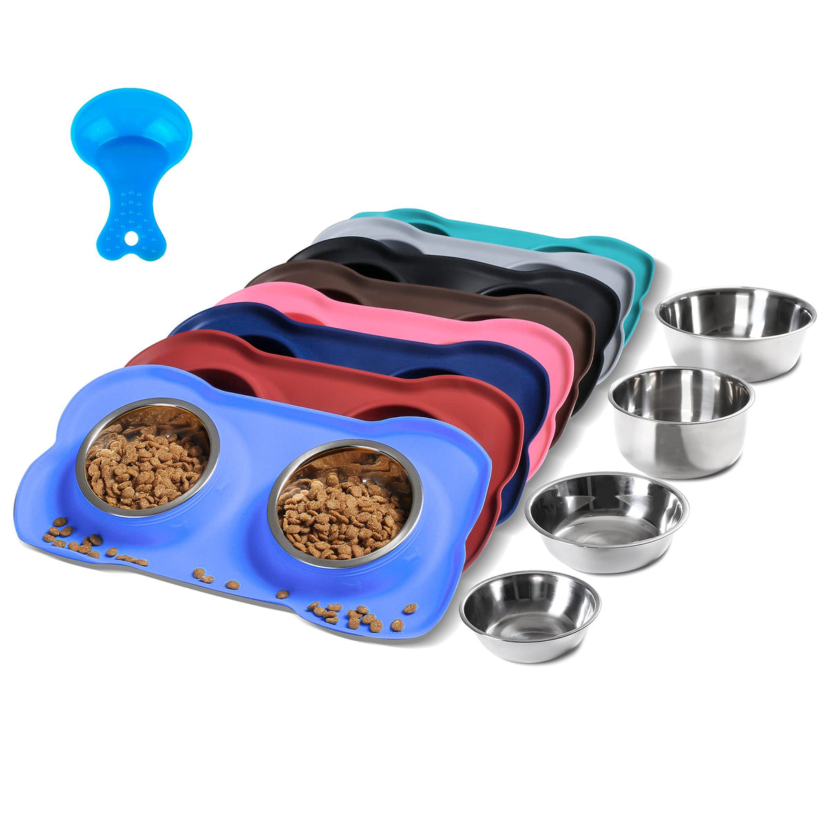 Hubulk gamelles medium face avant montrant design et couleur bleue, pratique