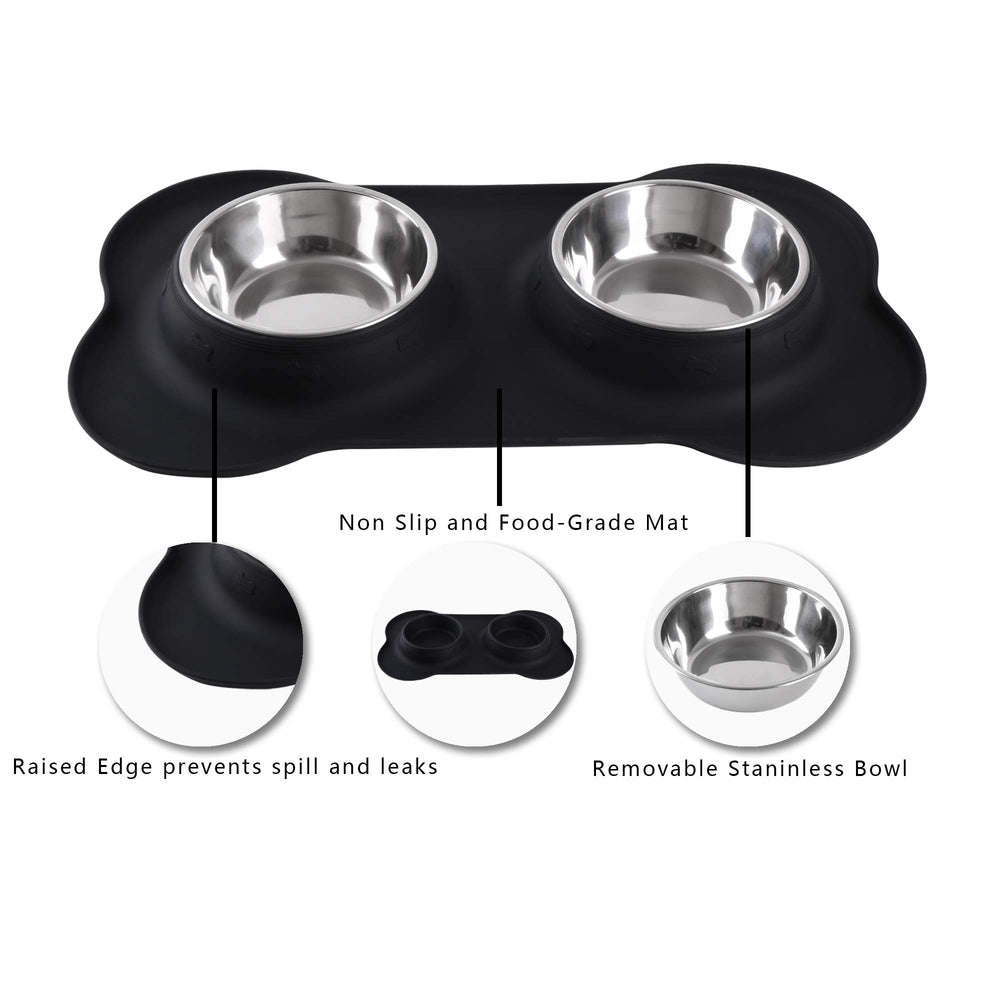 Hubulk tapis silicone avec rebord captant éclaboussures et salissures