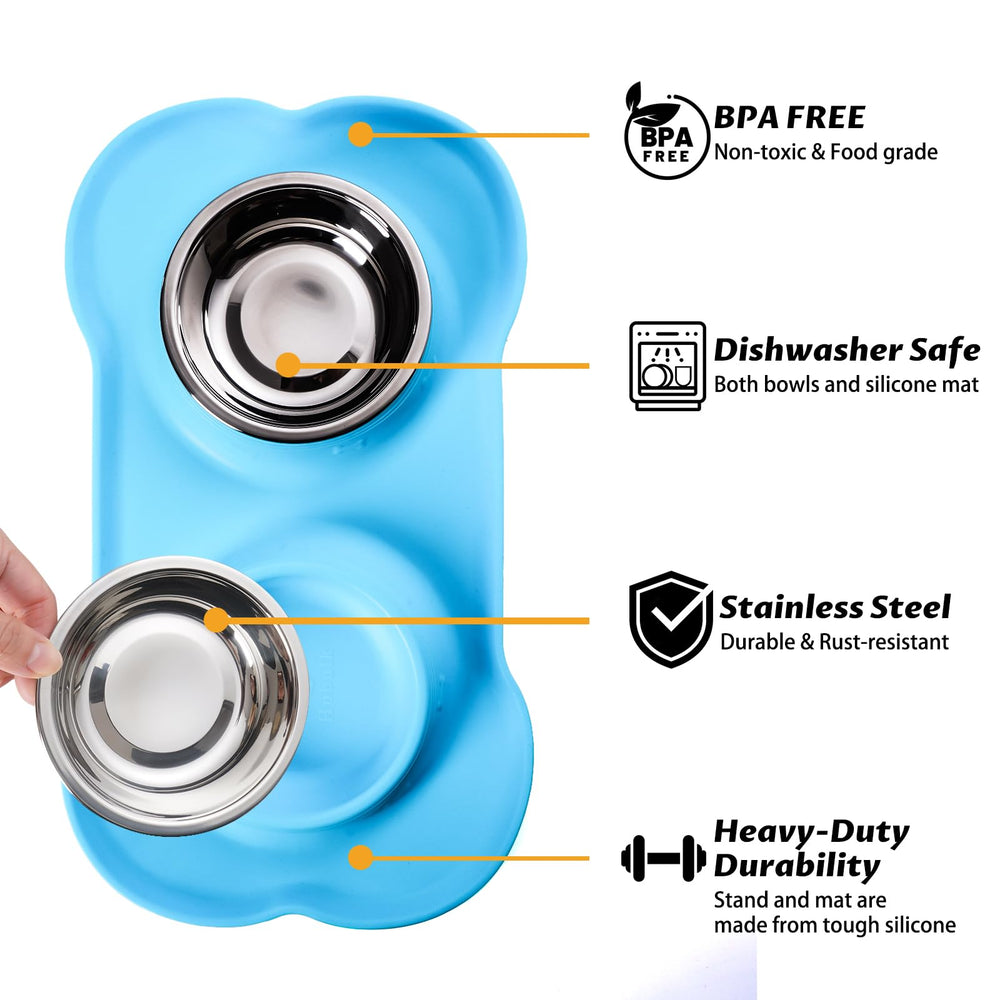 Hubulk gros plan du rebord du tapis en silicone retenant éclaboussures