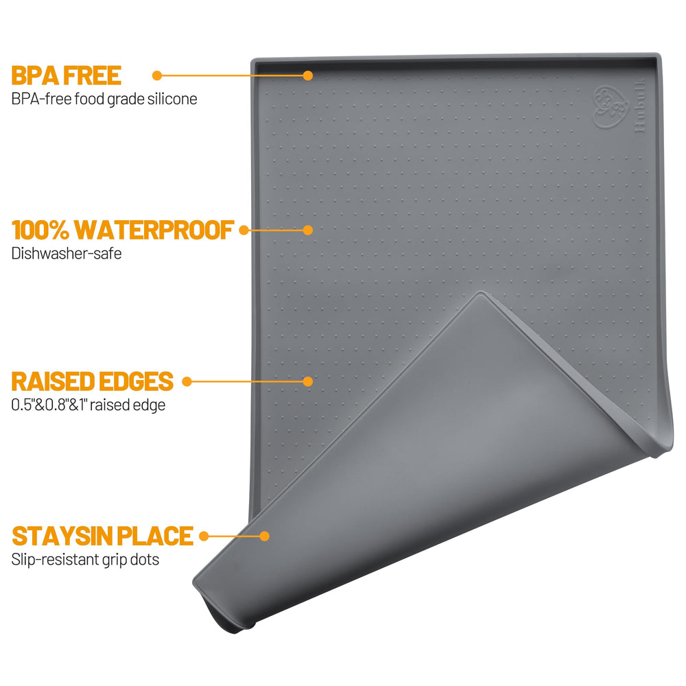 Hubulk gros plan texture silicone, surface sans pores résistante aux taches