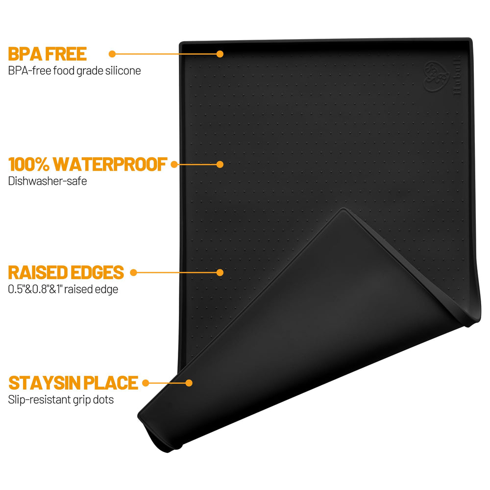 Hubulk gros plan texture silicone antidérapante pour stabilité bols
