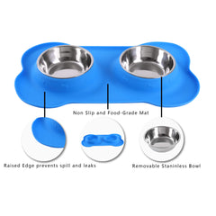 Hubulk tapis silicone avec rebord empêchant débordements et protégeant sol