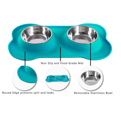 Hubulk tapis silicone avec rebord retenant éclaboussures, garde le sol propre