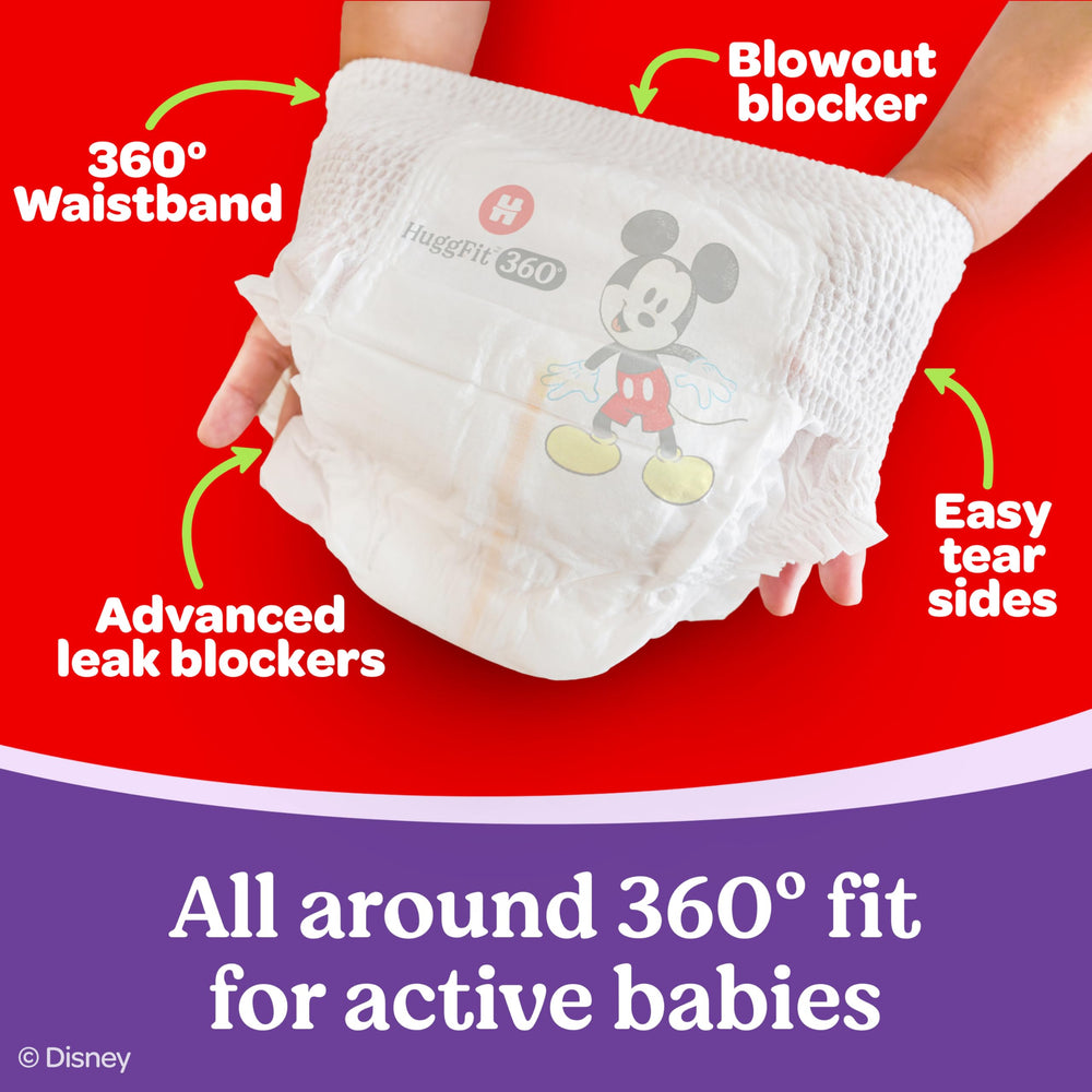 Huggies gros plan texture interne montrant absorption améliorée
