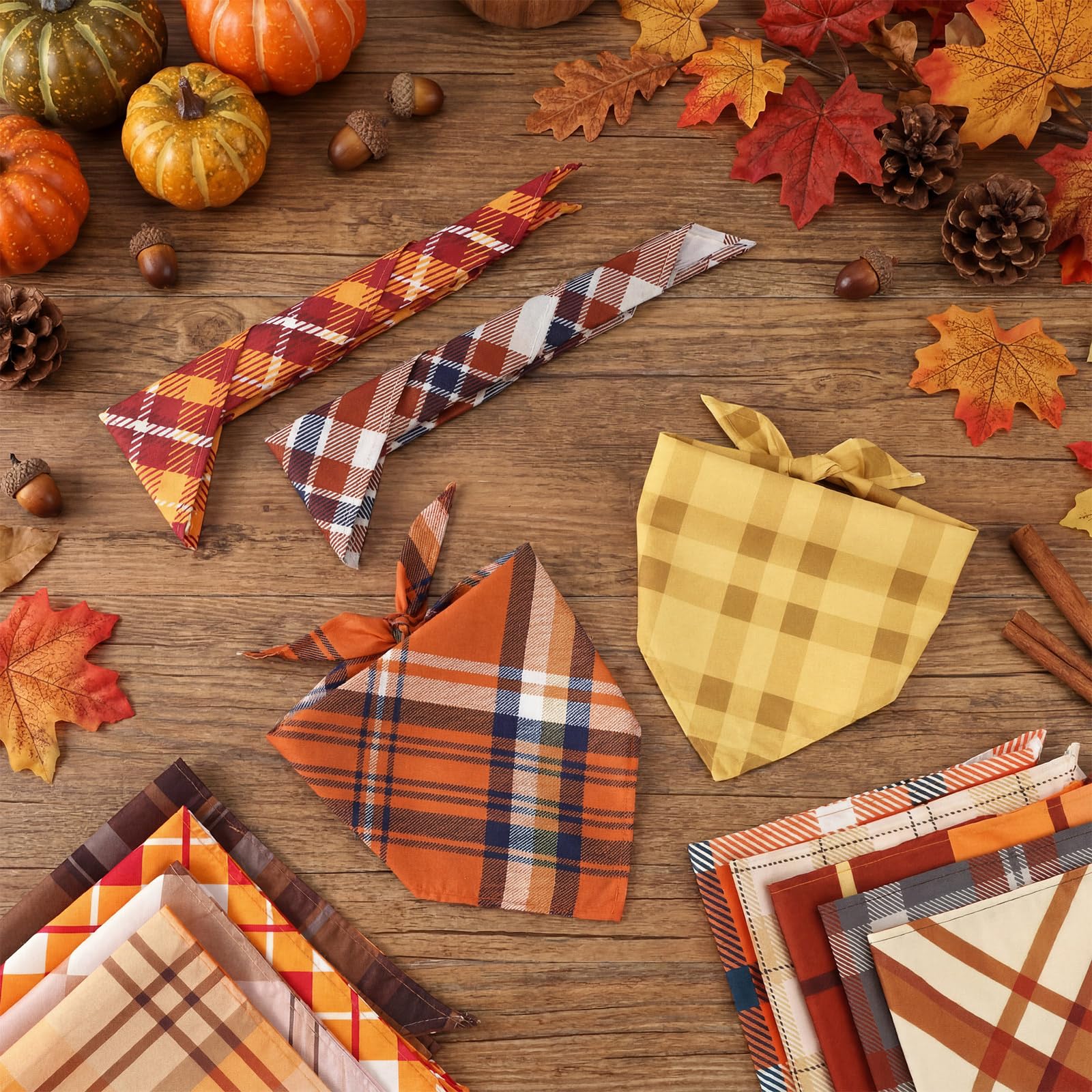 Assortiment de motifs écossais Huhumy, couleurs automne attrayantes