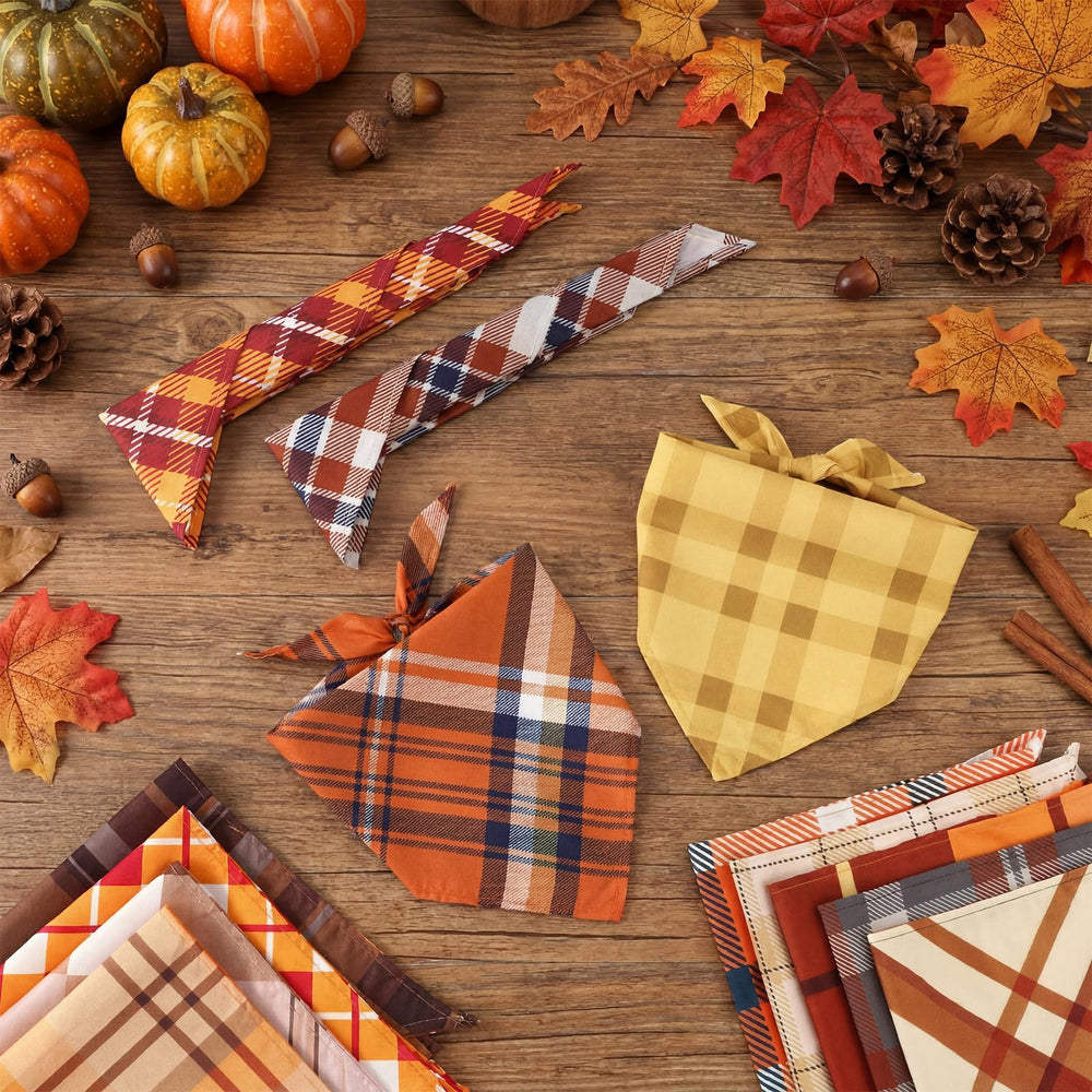 Assortiment de motifs écossais Huhumy, couleurs automne attrayantes