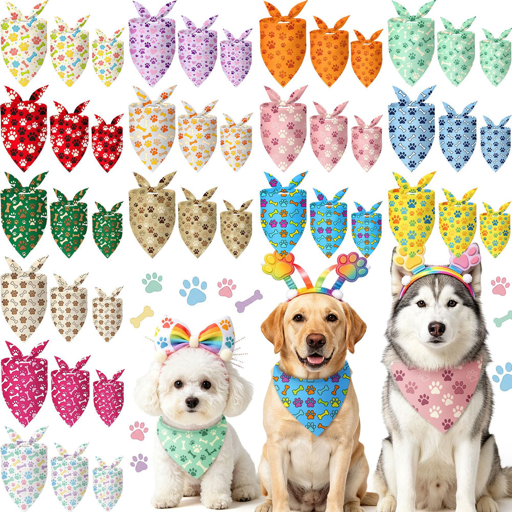 Huhumy emballage avant du lot de 60 bandanas, aperçu pratique pour événements