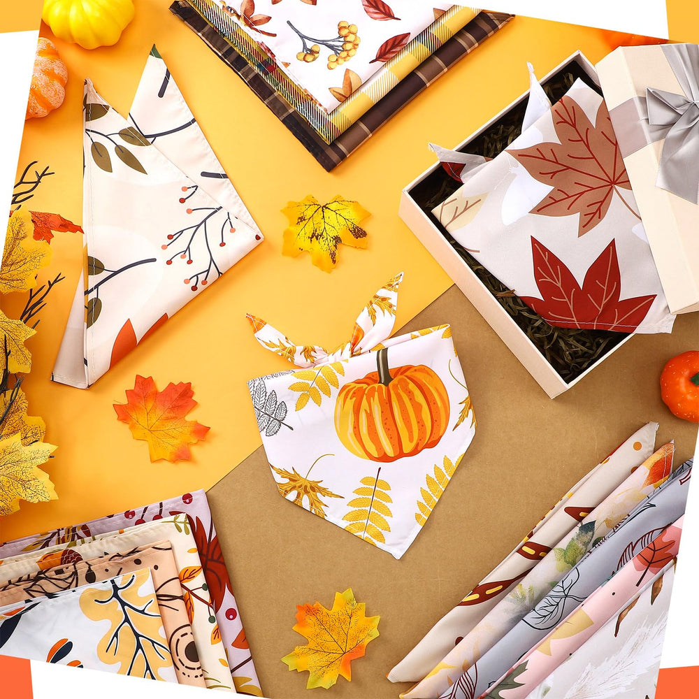 Huhumy bandana présenté en scène automnale pour ambiance festive