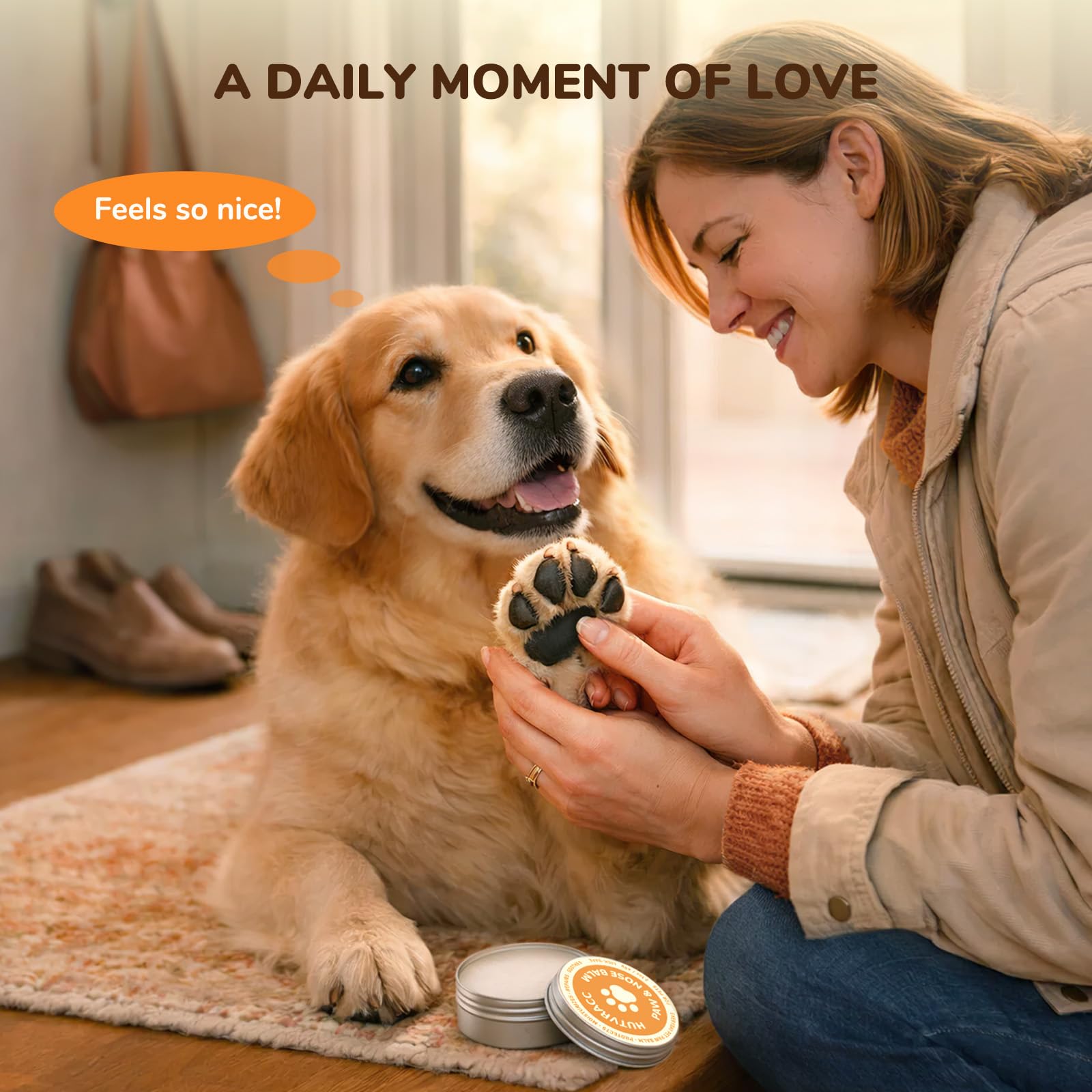 HUTVRACC moment spa avec chien illustrant lien renforcé et soin