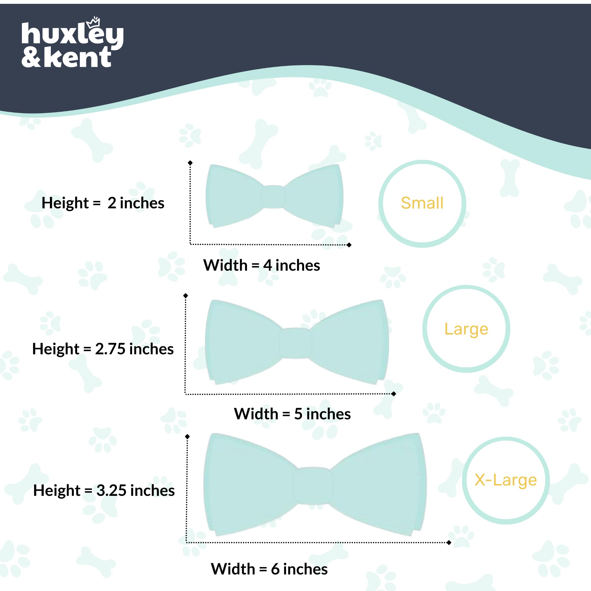 Huxley & Kent comparaison taille sur collier, choix Large/XL confirmé