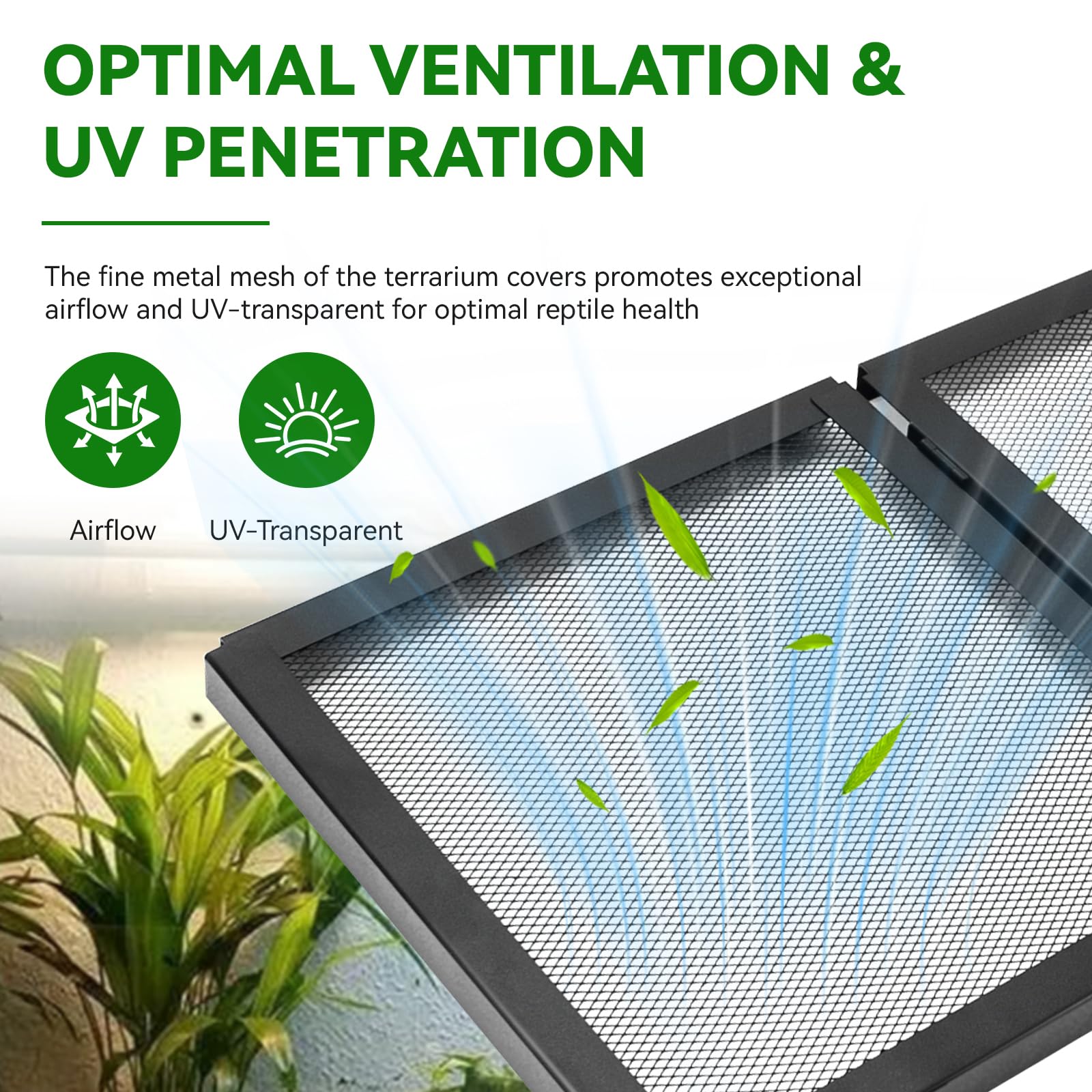 HWEIUA comparaison taille avec bac 10 gallon pour vérification ajustement
