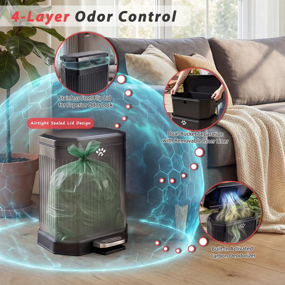 HWPZE seau intérieur amovible facilitant vidange et nettoyage rapide