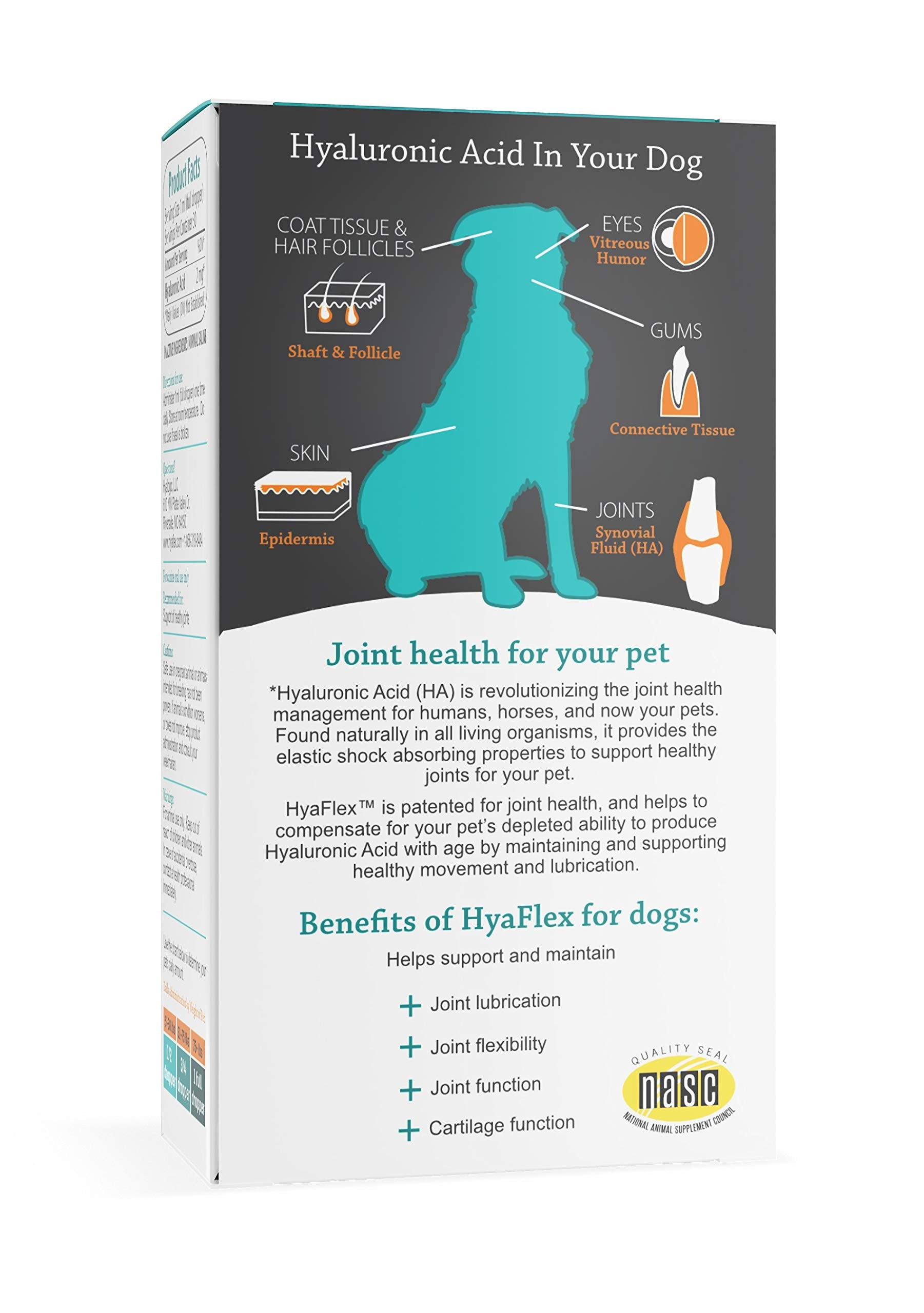 Hyalogic HyaFlex détail d'étiquette montrant informations produit claires