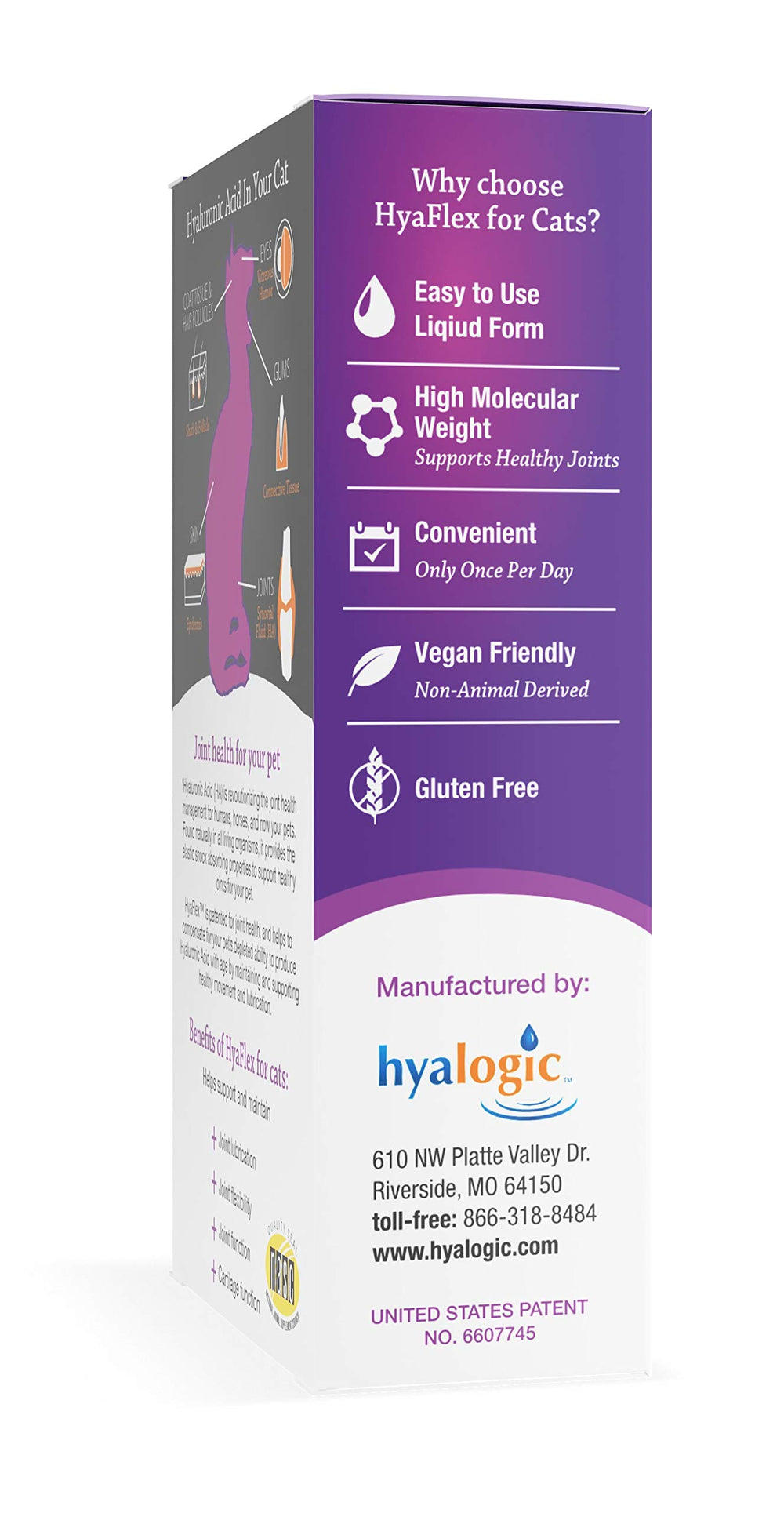 Hyalogic comparaison taille montrant flacon compact et portable