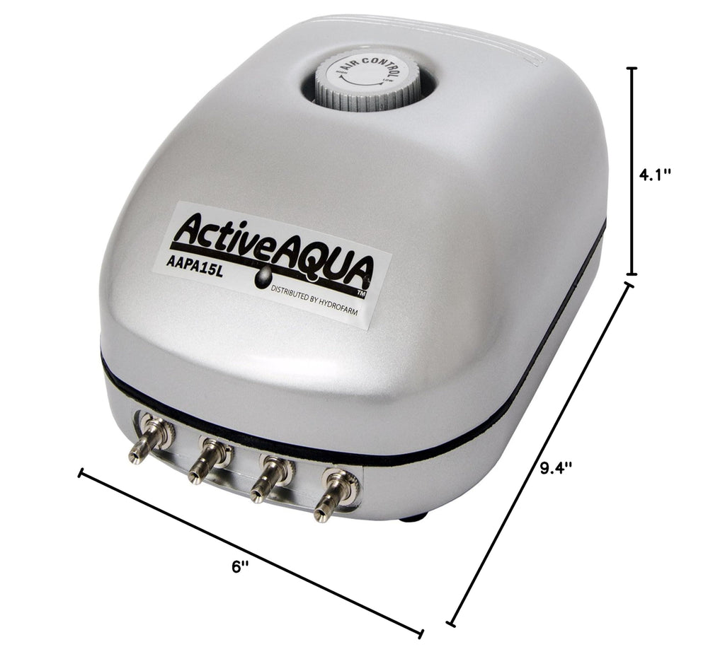 Hydrofarm Active Aqua comparaison de taille montrant format compact et gain d'espace