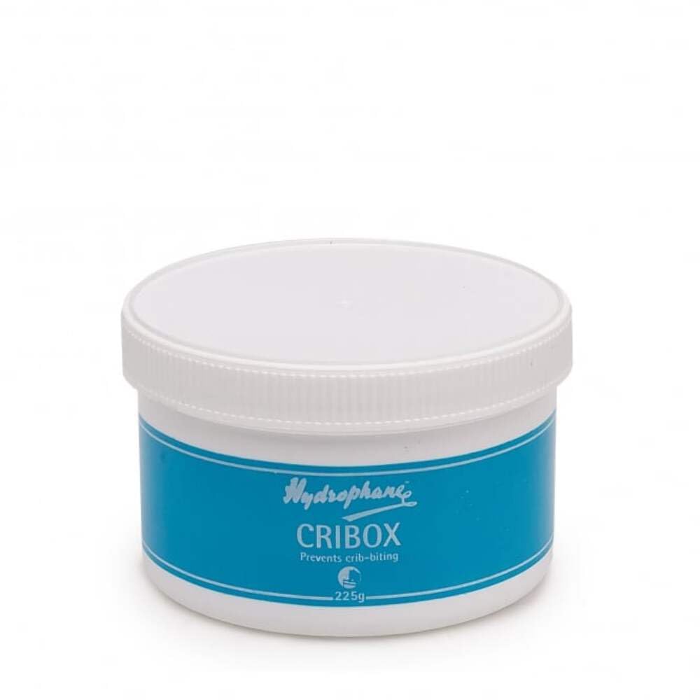 Hydrophane Cribox montrant le pot ouvert et texture, dissuade le rongeage