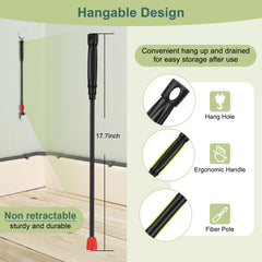 hygger brosse à poils durs pour frotter coins et pompes efficacement