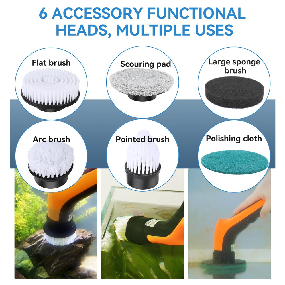 hygger brosse pointue détail des poils pour atteindre crevasses et décors efficacement