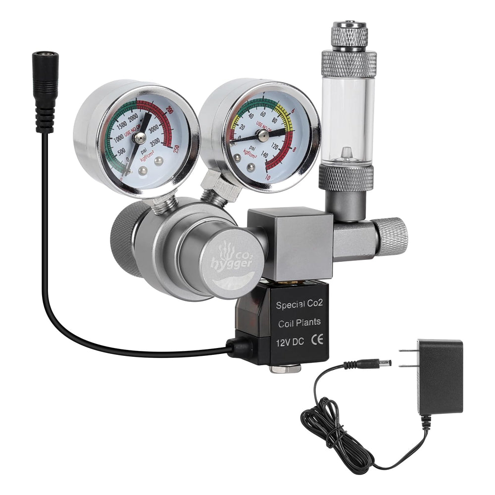 Hygger CO2 comparaison d'échelle montrant taille et encombrement réduit