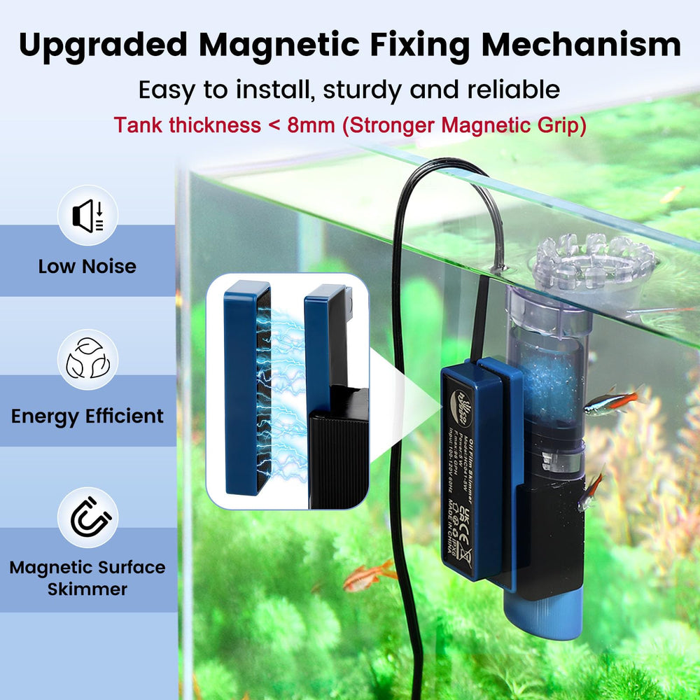 Hygger CO2 dans aquarium marin assurant élimination des particules flottantes