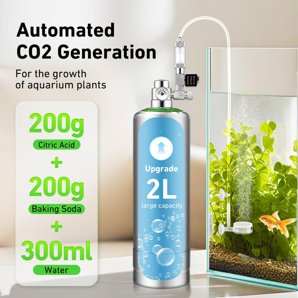 Hygger CO2 régulateur précis montrant cadran pour contrôle fiable