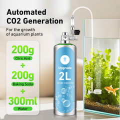 Hygger CO2 régulateur précis montrant cadran pour contrôle fiable