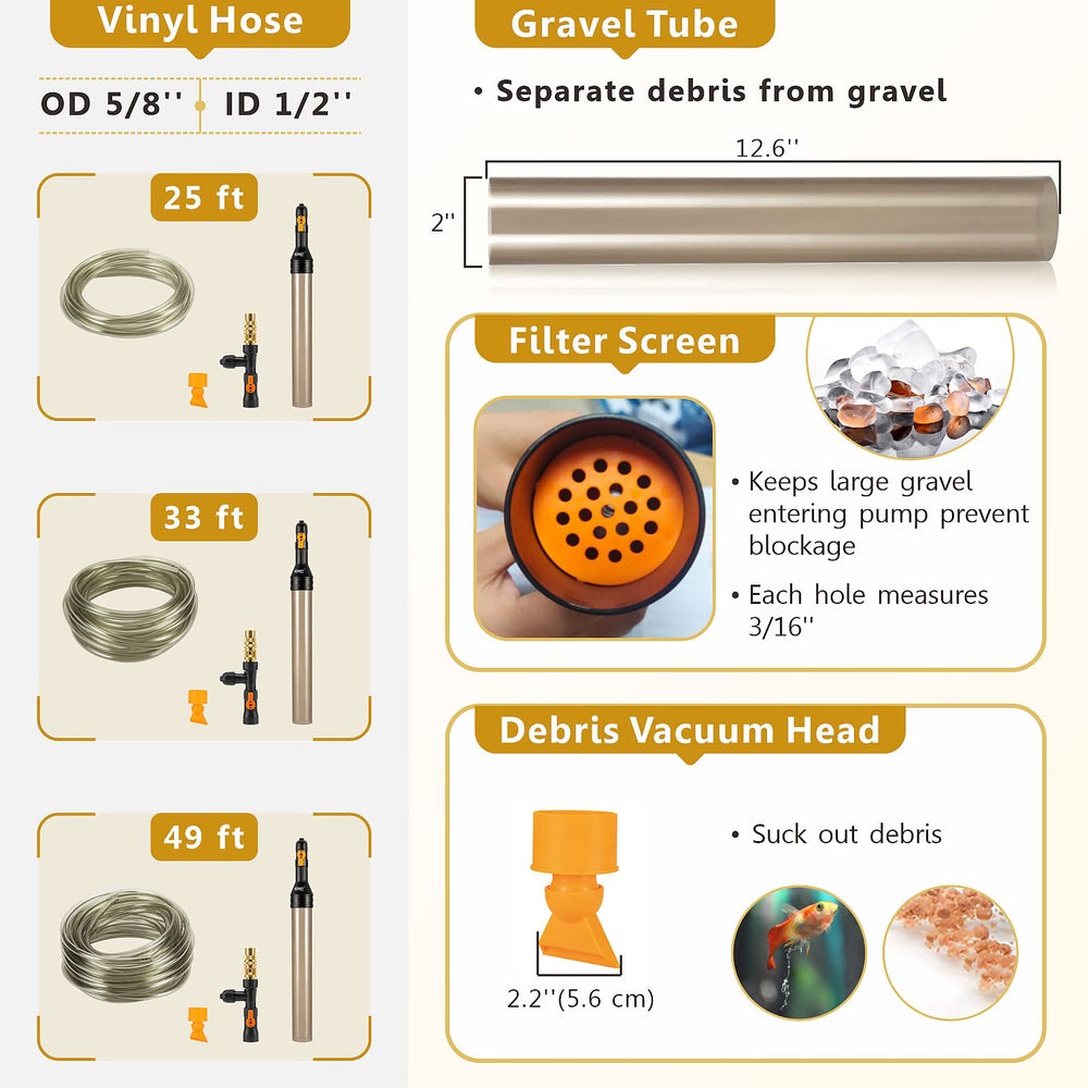 hygger comparaison taille du kit avec une main pour échelle