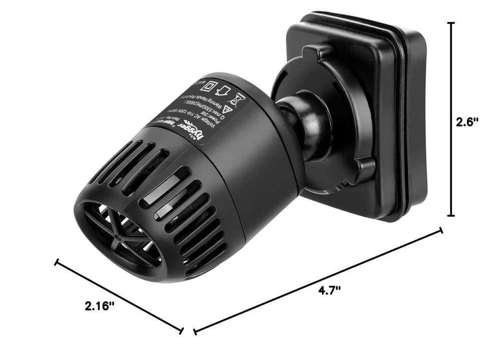 hygger cordon long et étiquette technique illustrant la puissance 3W et la compatibilité