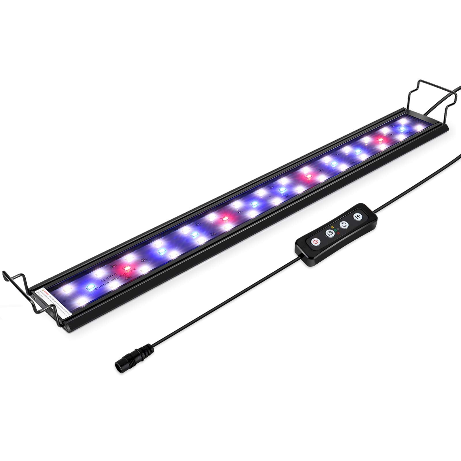 hygger vue avant du packaging montrant la lampe et accessoires, installation facile