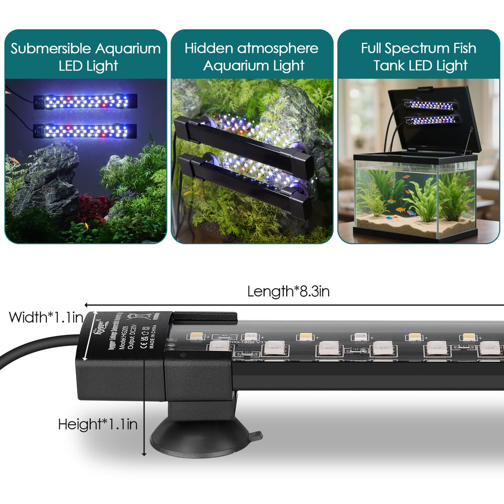 hygger lampe posée à côté d'une main pour comparaison de taille pratique