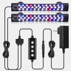 hygger vue avant de la lampe LED aquarium bénéfice éclairage uniforme