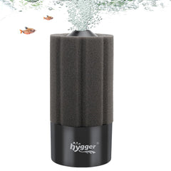 hygger vue frontale du filtre éponge montrant design compact et robustesse