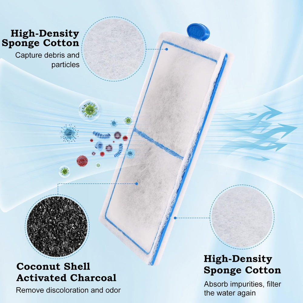 hygger gros plan sur granules de charbon illustrant l'adsorption et la clarté de l'eau