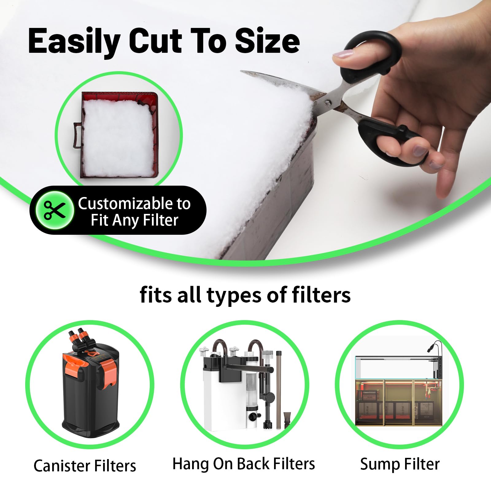 hygger gros plan des fibres polyester pour capture fine
