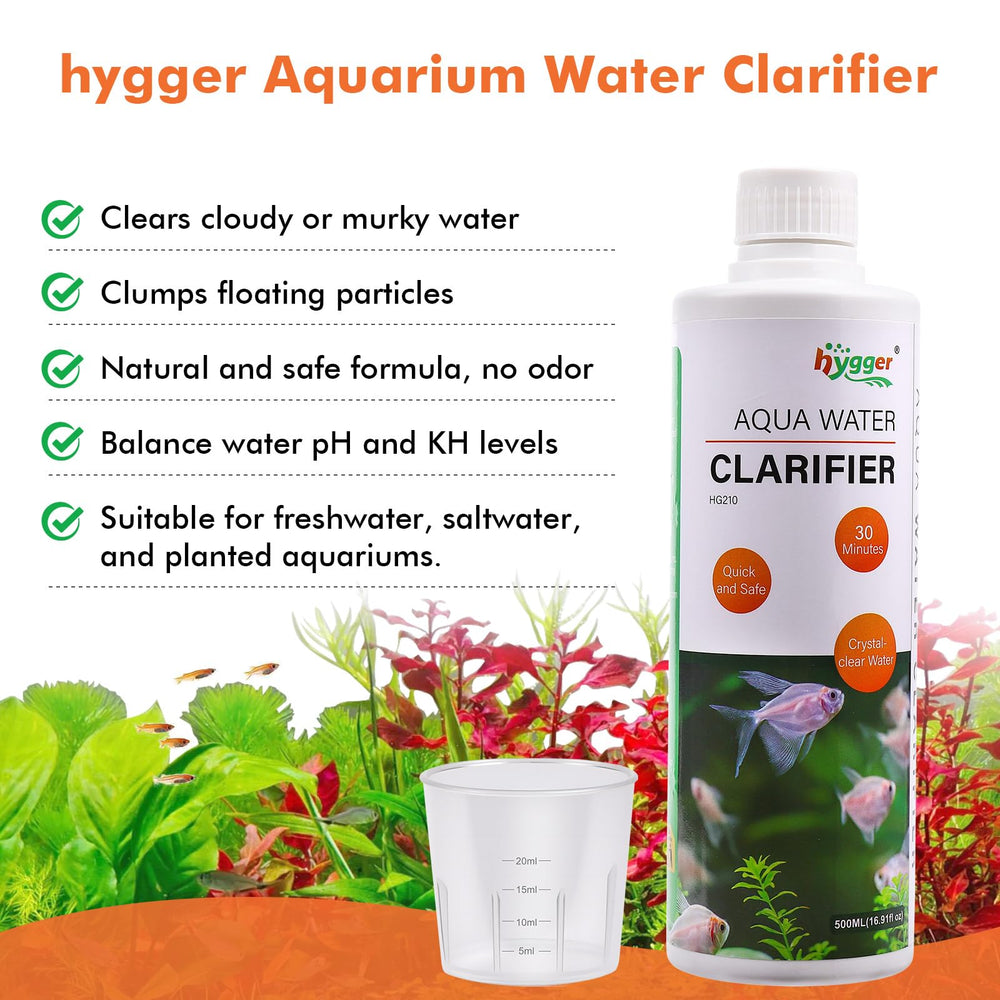 hygger gros plan du liquide montrant la texture claire, assure mélange homogène