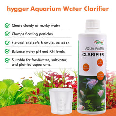hygger gros plan du liquide montrant la texture claire, assure mélange homogène