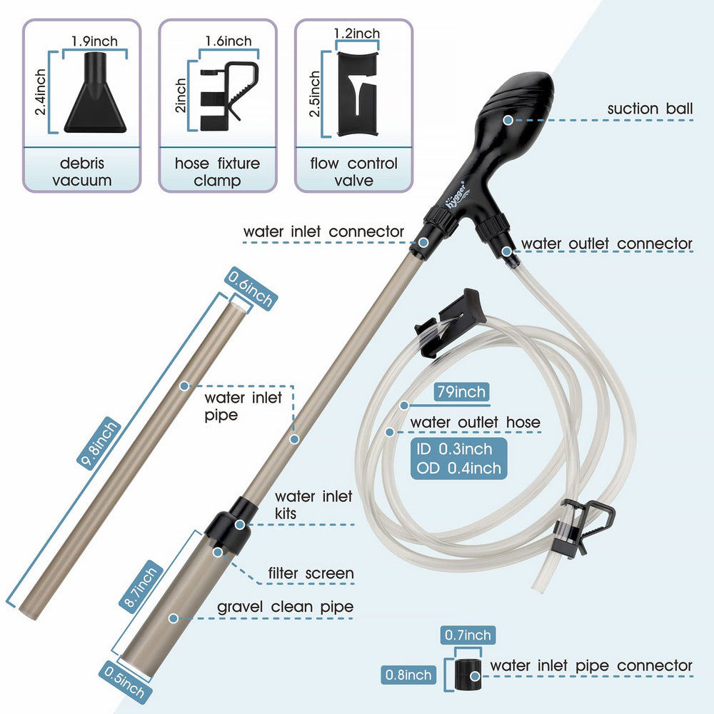 hygger kit complet posé pour montage facile et nettoyage efficace