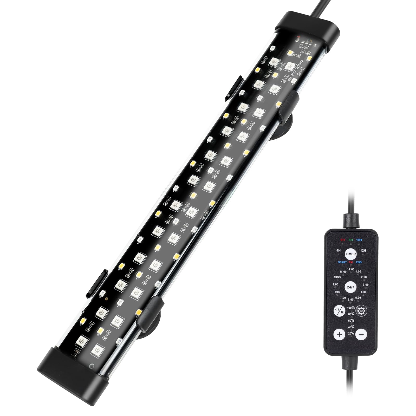 hygger vue face avant de la lampe, illumination uniforme et décorative