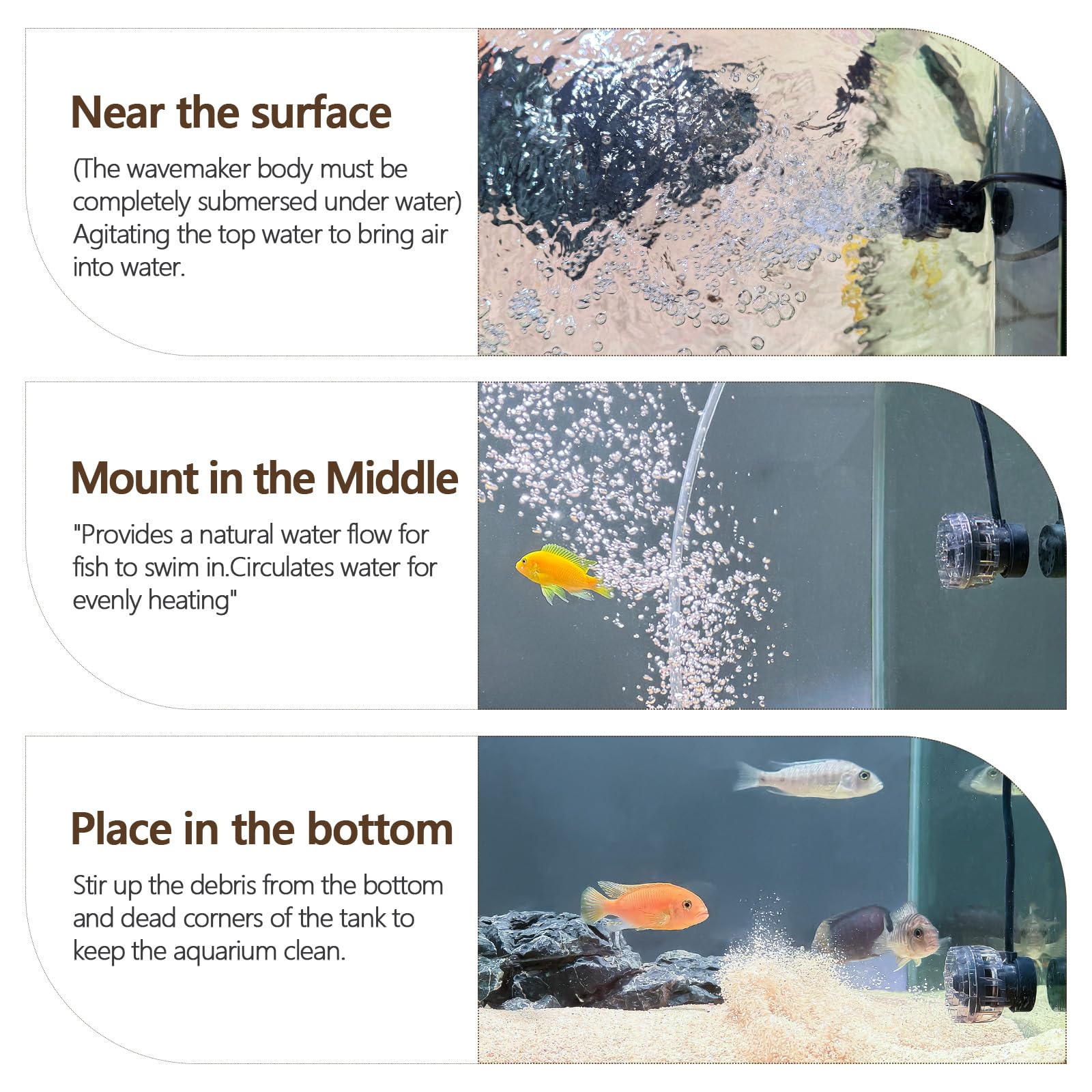 hygger embouts interchangeables pour moduler le flux selon besoins