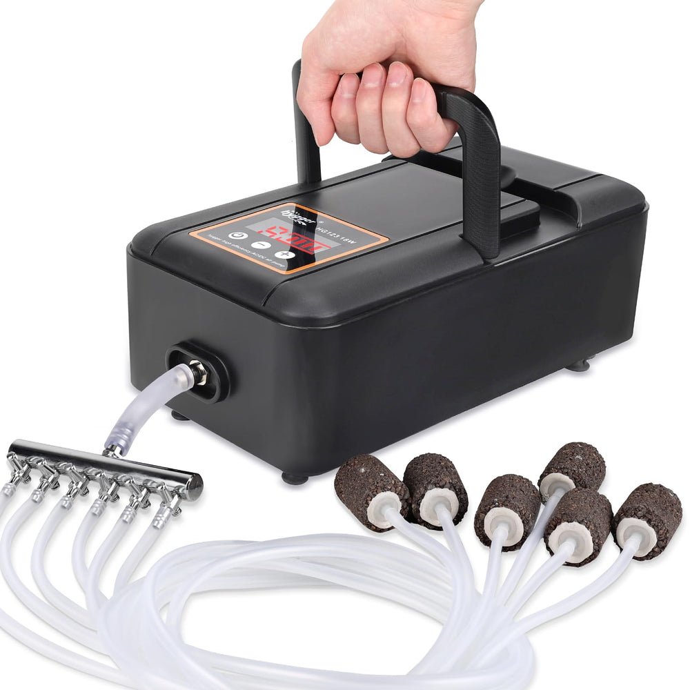 hygger pompe vue face compacte montrant design et portabilité