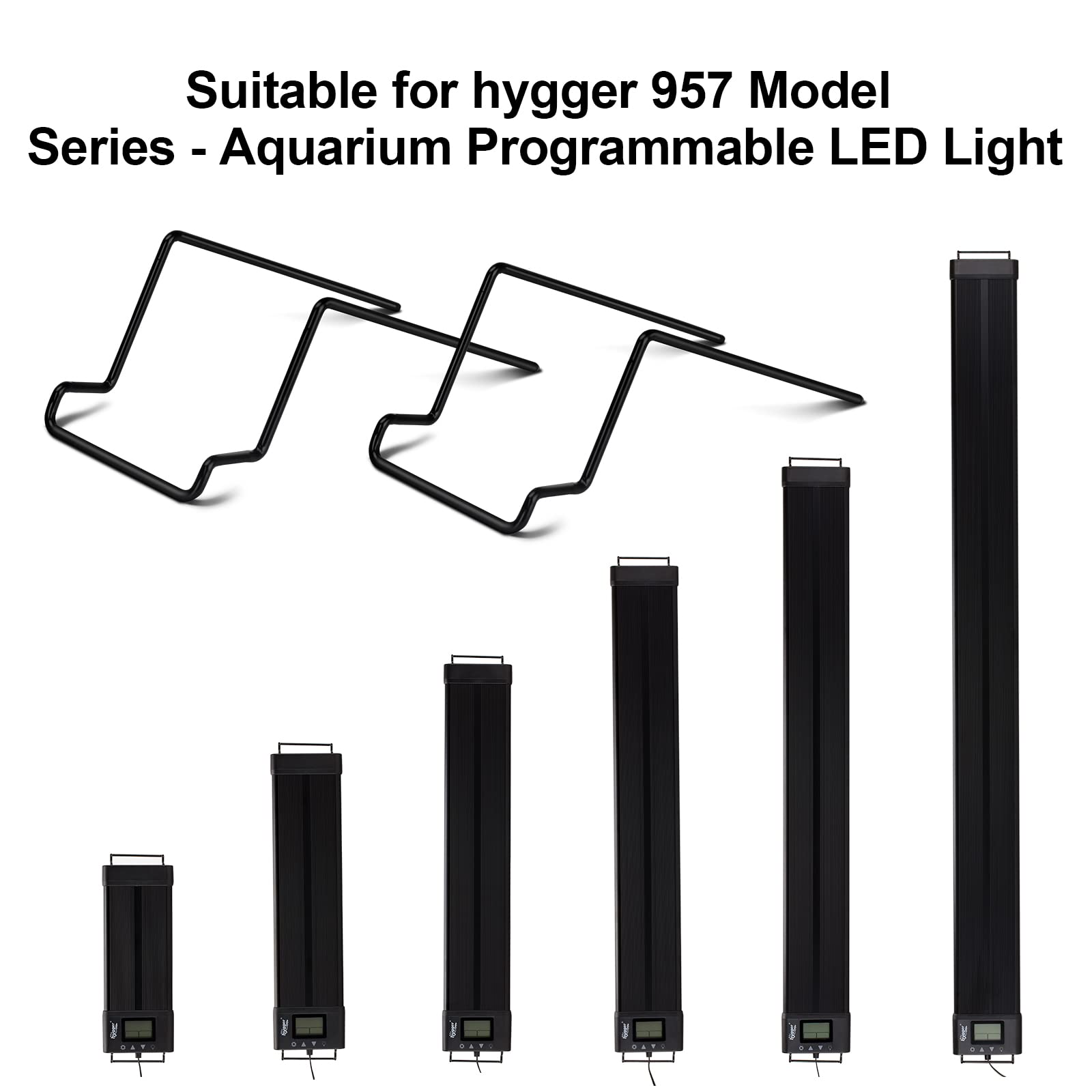 hygger support lampe zoom sur fixation assure maintien sûr de la rampe