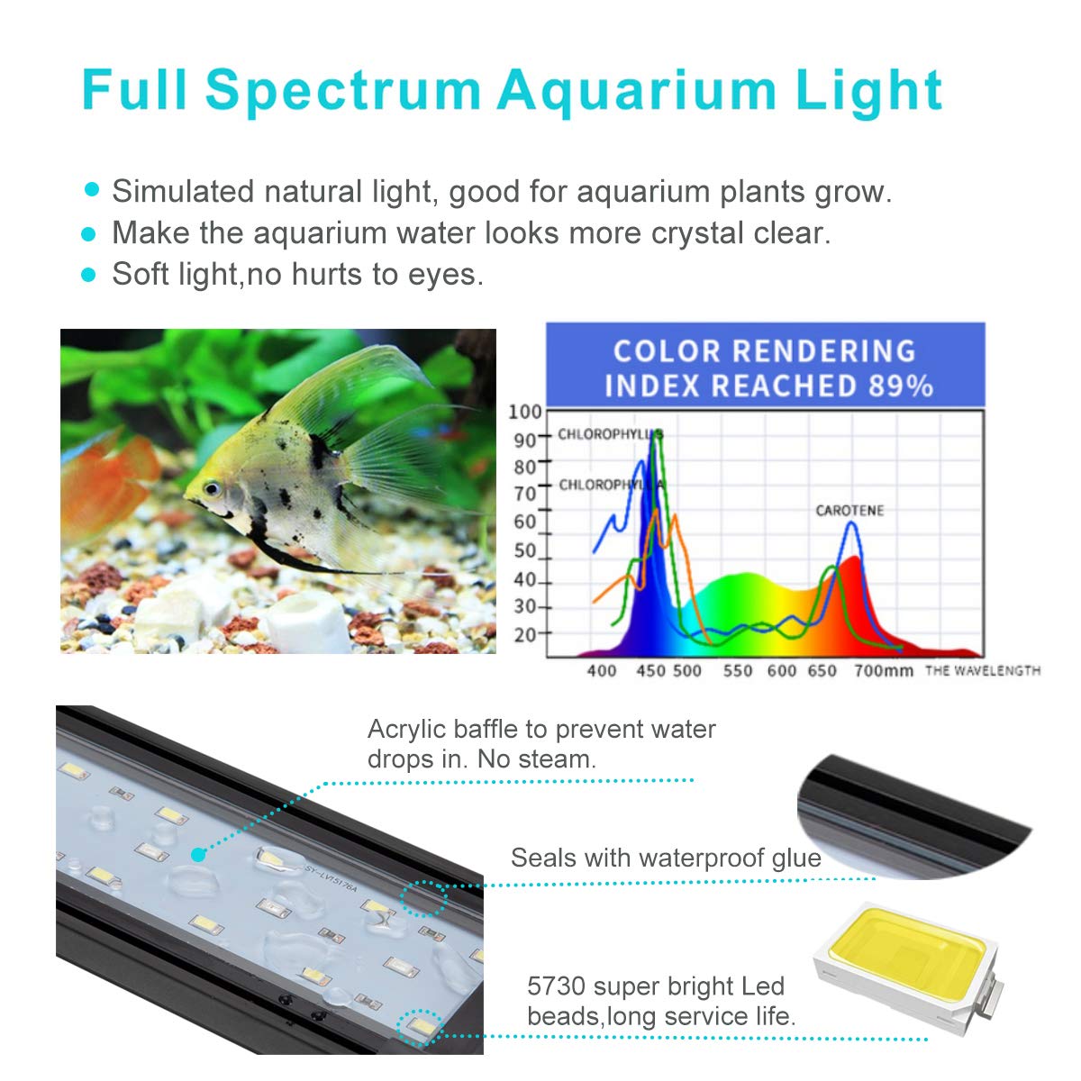 hygger supports extensibles montés sur aquarium, ajustement sûr et universel