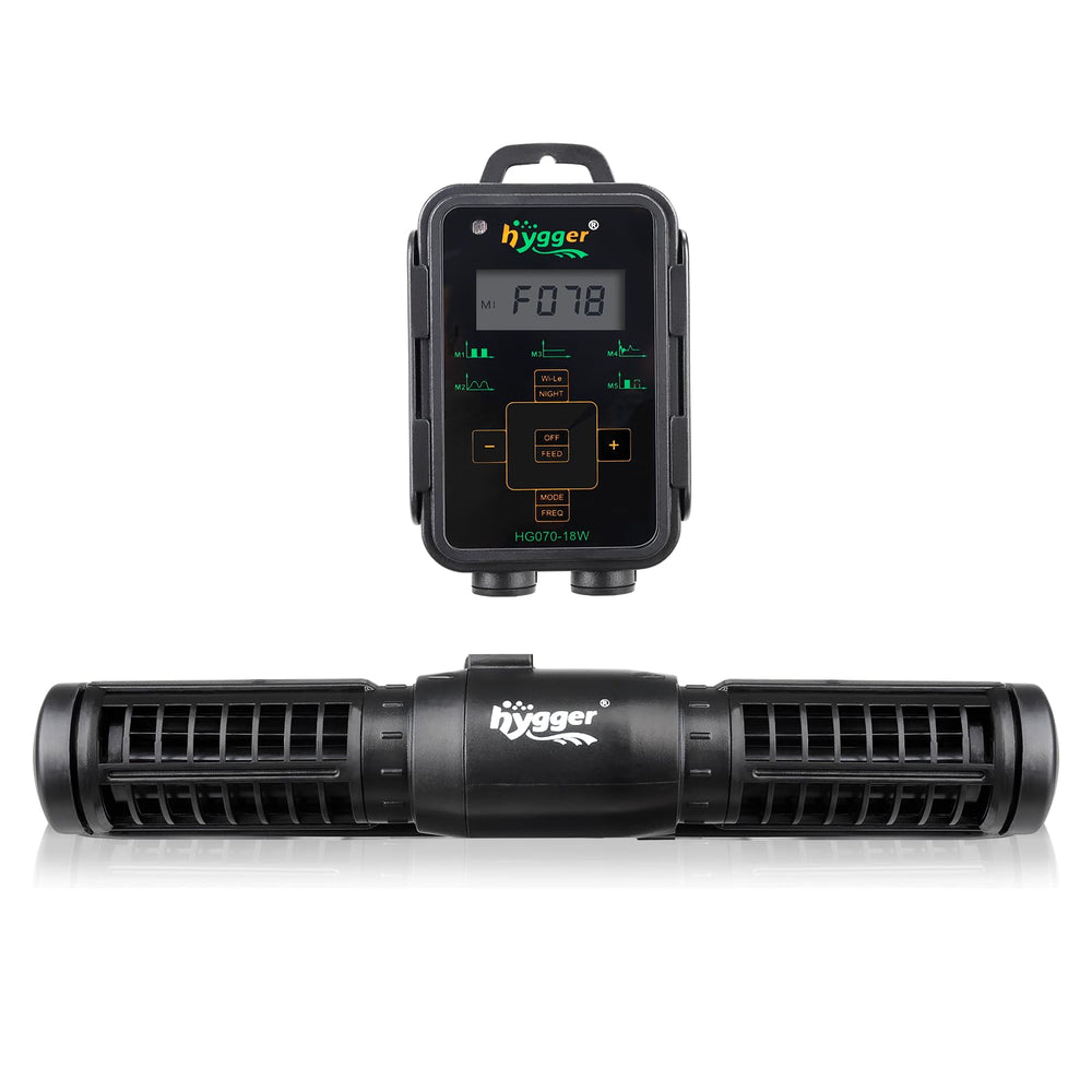 hygger pompe vue de face montrant design et sortie de flux pour circulation optimale