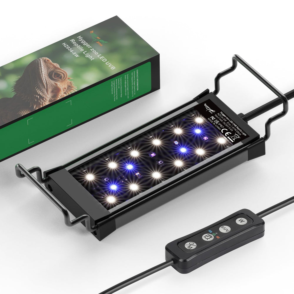 Hygger zoo vue avant du produit montrant le boîtier et la fixation stable