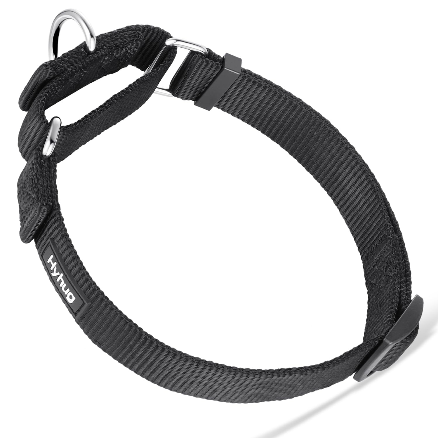 Hyhug collier martingale face avant noir, sécurité et contrôle doux